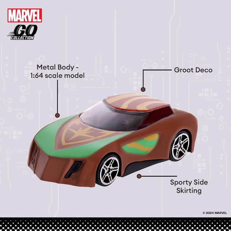 Marvel Diecast Rapid Racer Wave 1 Toy Car Set of 6