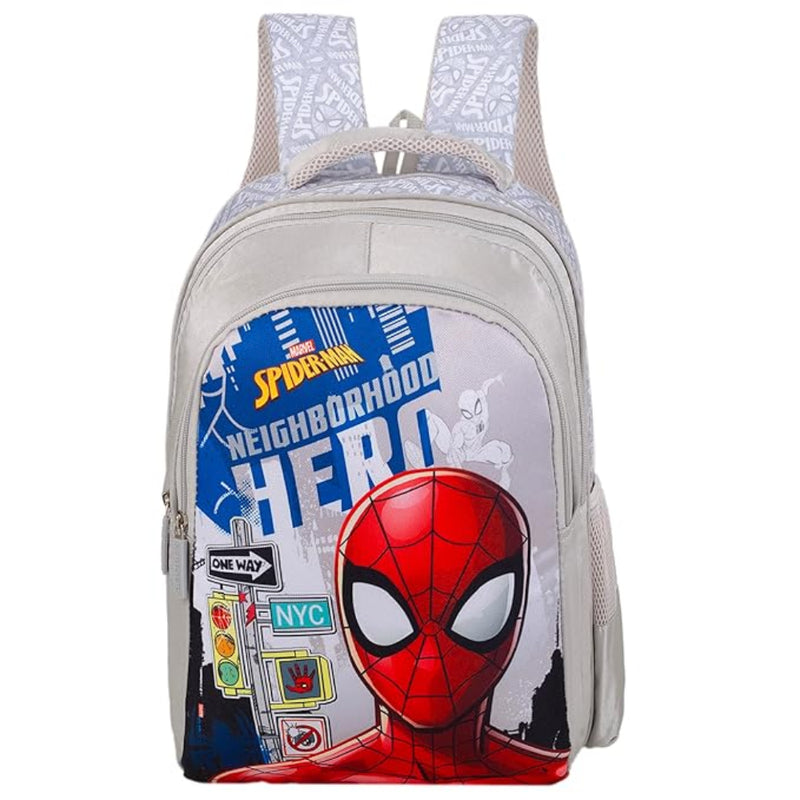 Marvel Spider-Man Grey Backpack 18 Inch School Bag