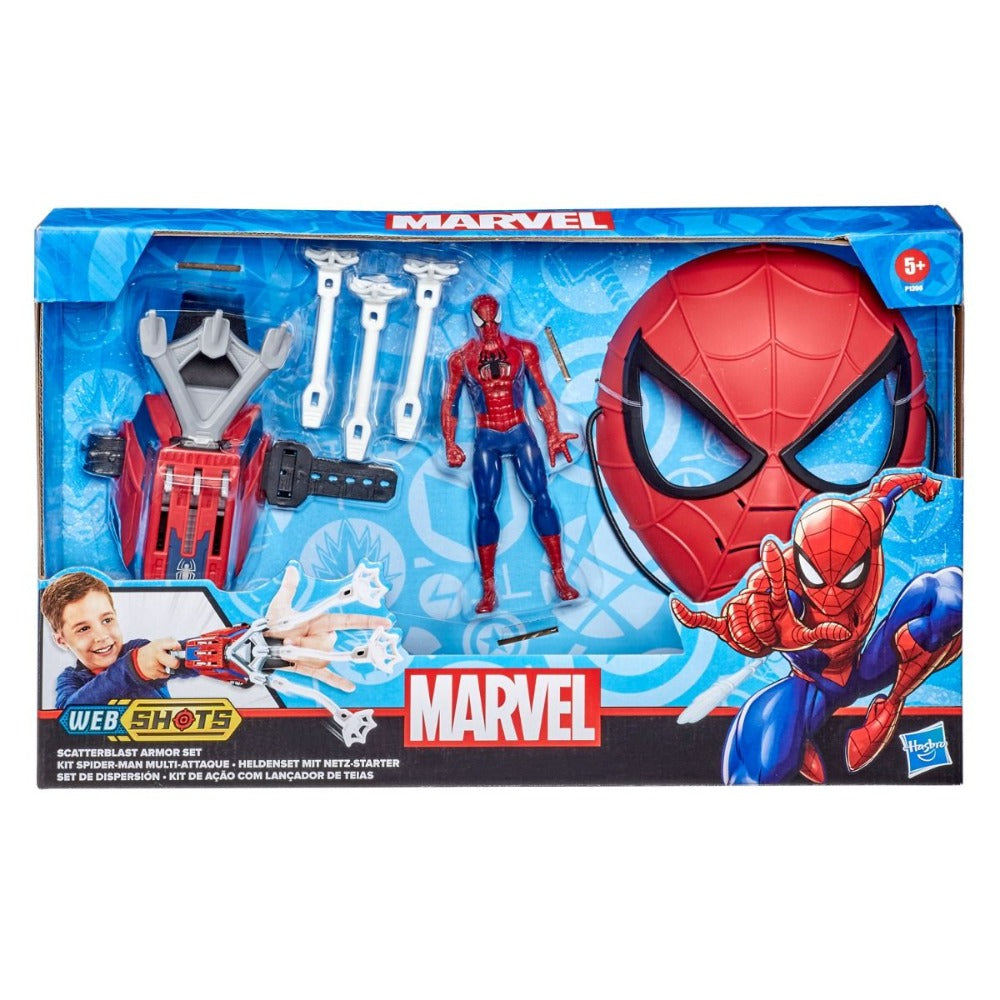 blast gear spider-man Marvel Spider-Man Web Shots Scatterblast Armor Set