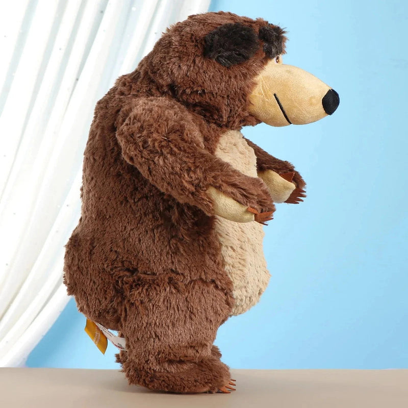 Masha And The Bear Plush Bear Soft Toy Brown - 40 cm