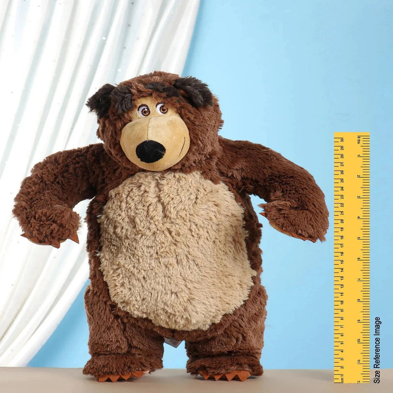 Masha And The Bear Plush Bear Soft Toy Brown - 40 cm