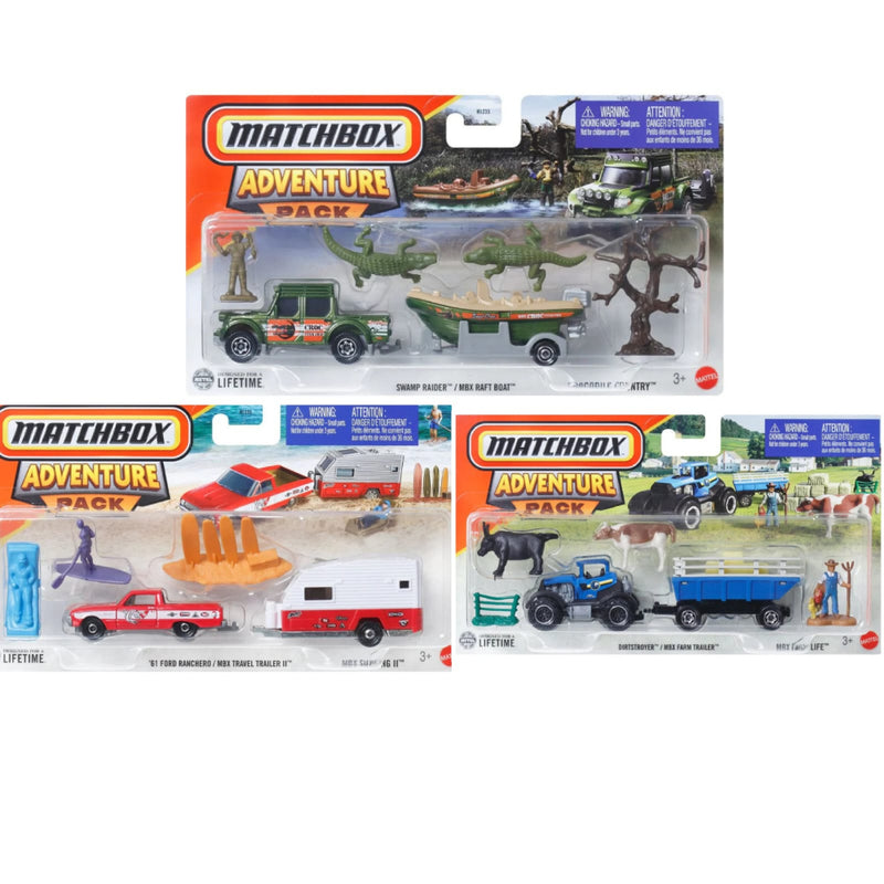 Matchbox 2025 Matchbox Adventure Pack- Set of 3
