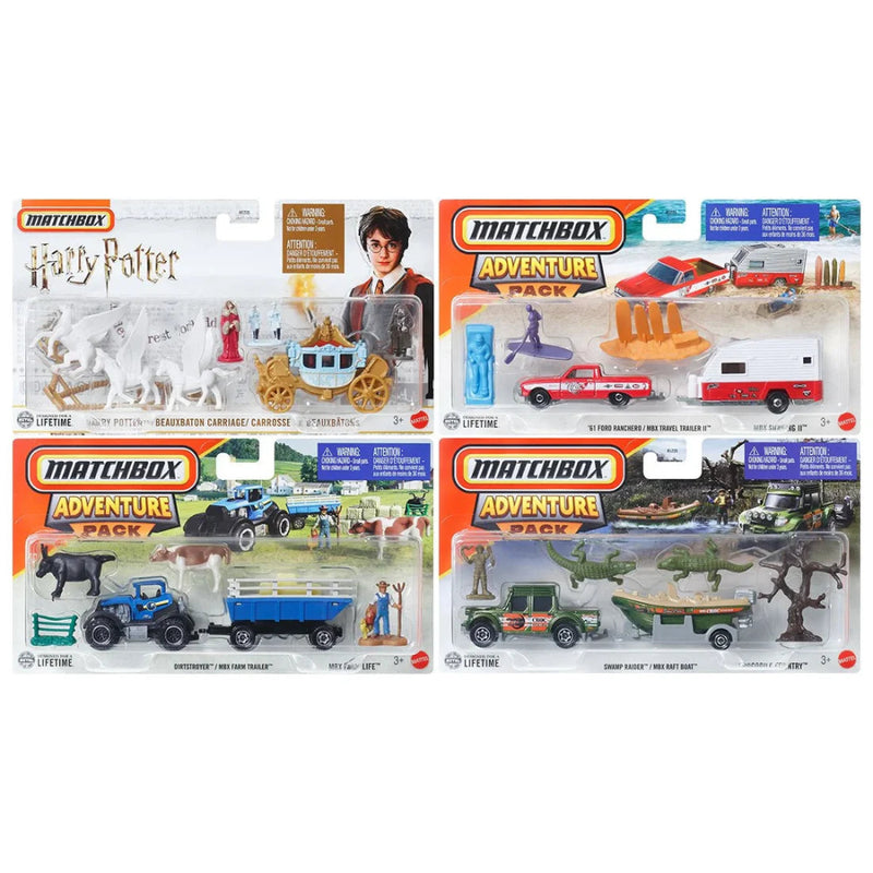 Matchbox 2025 Matchbox Adventure Pack- Set of 4