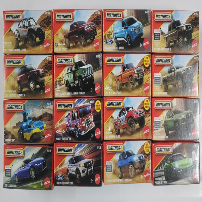 Matchbox 2025 Power Grabs Vehicles Set of 16-Vehicles-Hot Wheels-Toycra