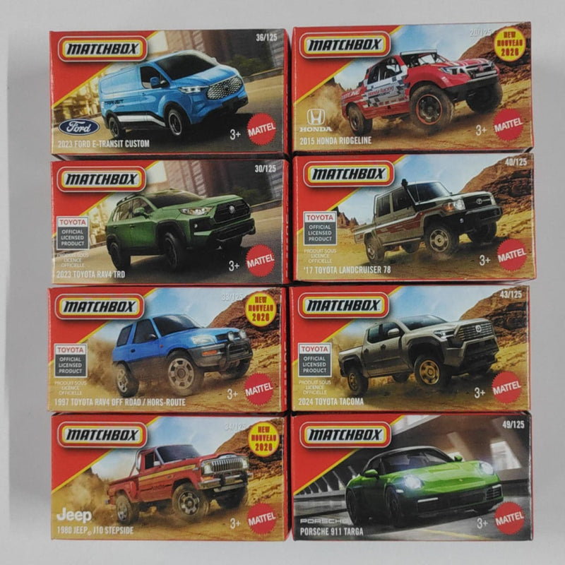 Matchbox 2025 Power Grabs Vehicles Set of 8