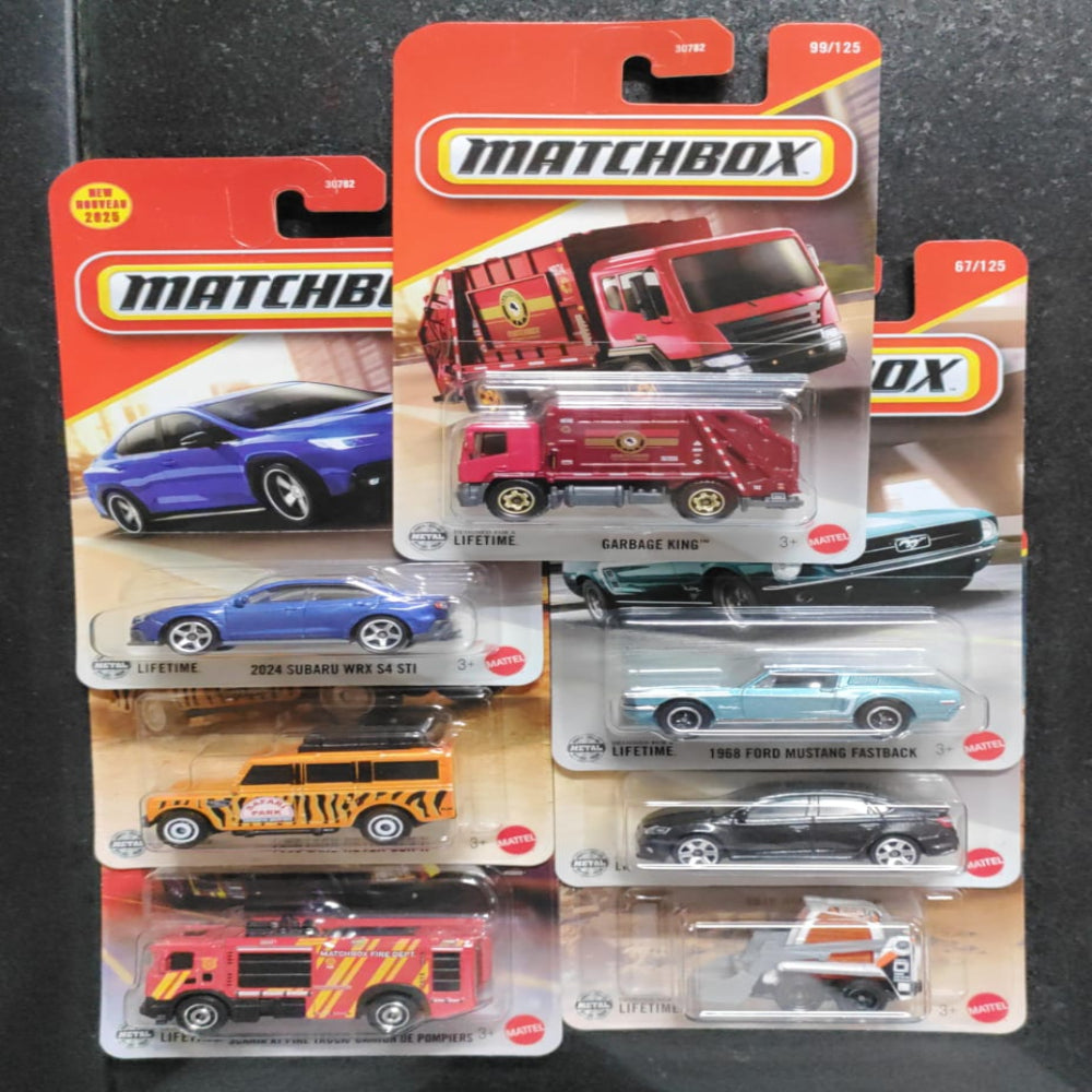 Hot Wheels 2025 Matchbox Car Set of 7