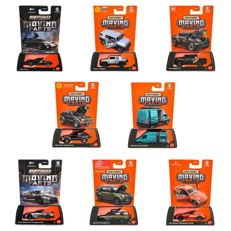 Matchbox 2026 Moving Parts Set of 8 + Batman Collection Pack of 10 Cars