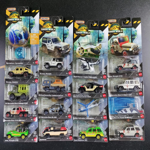 Matchbox Jurassic World Toy Car - Set of 17