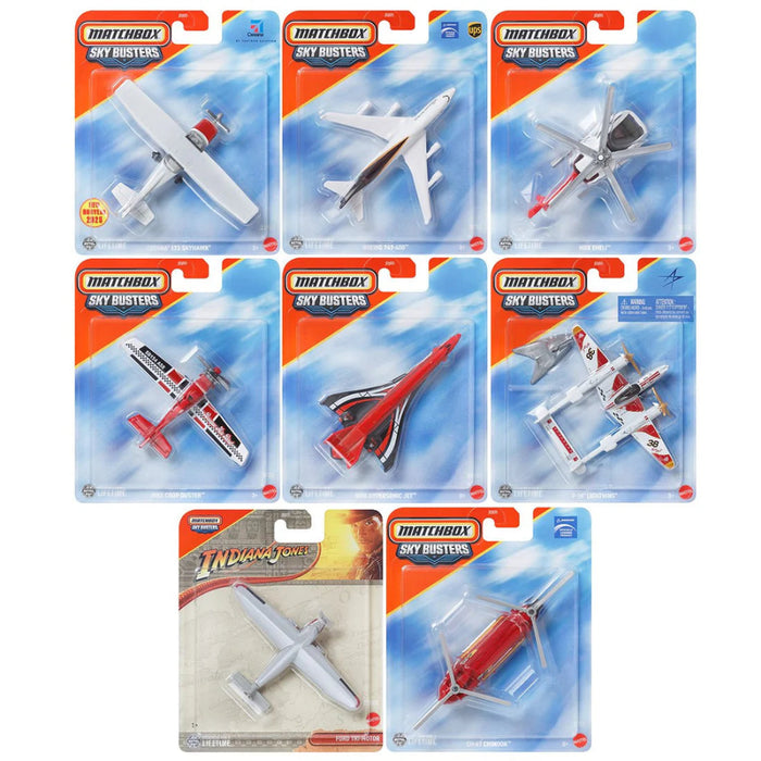 Matchbox Sky Busters 2025 Wave 3C Vehicles -Set of 8-Vehicles-Hot Wheels-Toycra