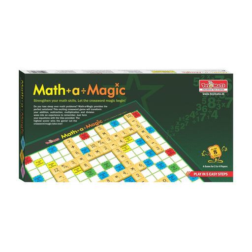 Math-a-Magic – Educational Math Crossword Board Game (Ages 8+)-simple-Toymate-Toycra