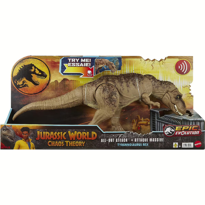 Mattel Jurassic World All-Out Attack Tyrannosaurus Rex-Action & Toy Figures-Mattel-Toycra