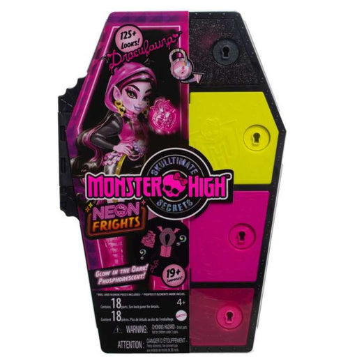 Mattel Monster High Doll, Draculaura, Skulltimate Secrets: Neon Frights-Dolls-Monster High-Toycra