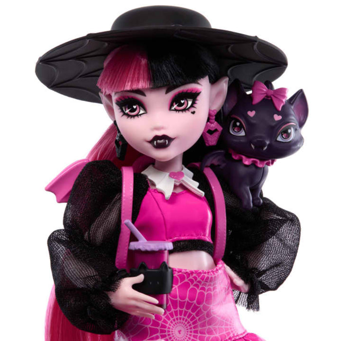 Mattel Monster High Draculaura Fashion Doll With Pet Count Fabulous And Accessories-Dolls-Mattel-Toycra