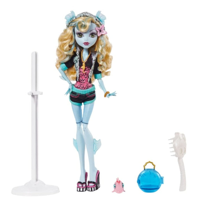 Mattel Monster High Lagoona Blue Reproduction Doll With Doll Stand