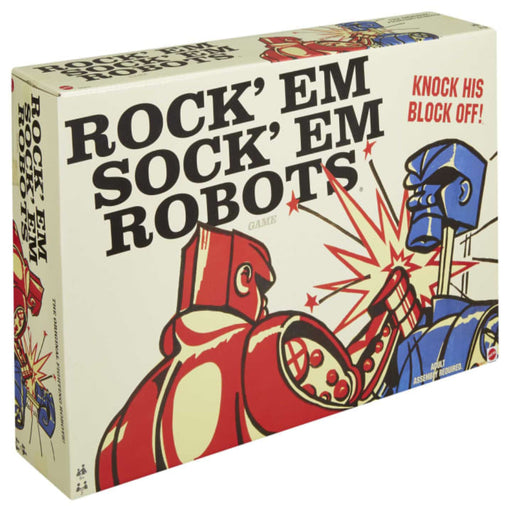 Mattel Rock 'Em Sock 'Em Robots Kids Game, Battling Robots Game For 2 Players-Board Games-Hot Wheels-Toycra