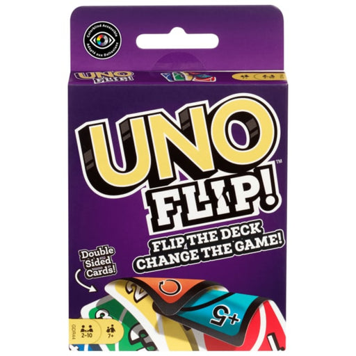 Mattel UNO Flip! Card Game With Double-Sided Deck For Families & Game-Family Games-Mattel-Toycra