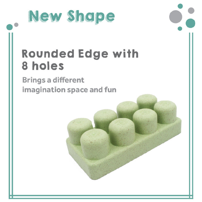 Mijoy Rice Husk Toy Blocks - 19pcs-Construction-Sunta-Toycra