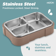 Milton Bravo 3 Steel Thermoware Lunchbox