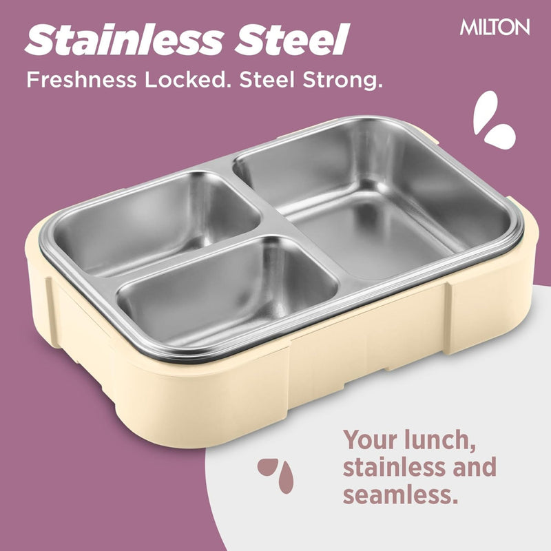 Milton Ethan 3 Steel Thermoware Lunchbox