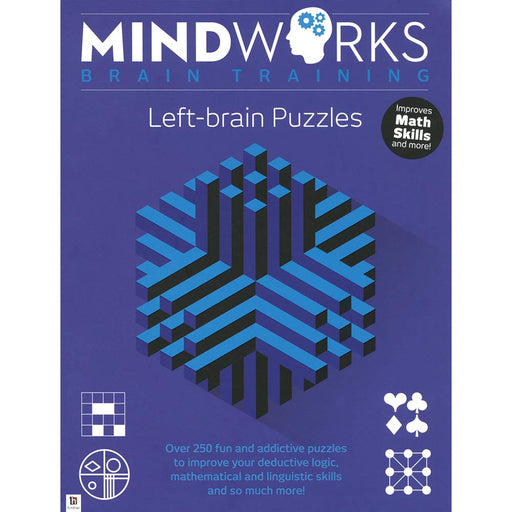 MindWorks Brain Training Left-brain Puzzles-Activity Books-SBC-Toycra