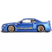 Mini GT #158: Nissan Skyline GT-R (R34) Kaido Works (V2 Aero) SHINJUKU V2 1:64