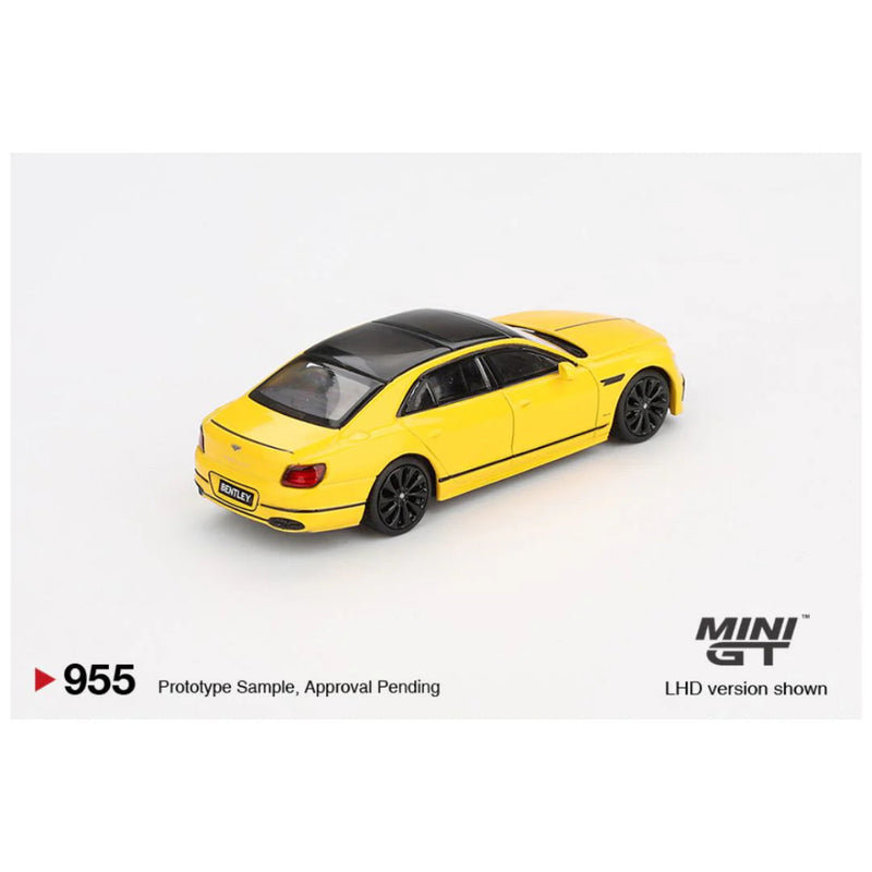 Mini GT #955: Bentley Flying Spur Monaco Yellow 1:64