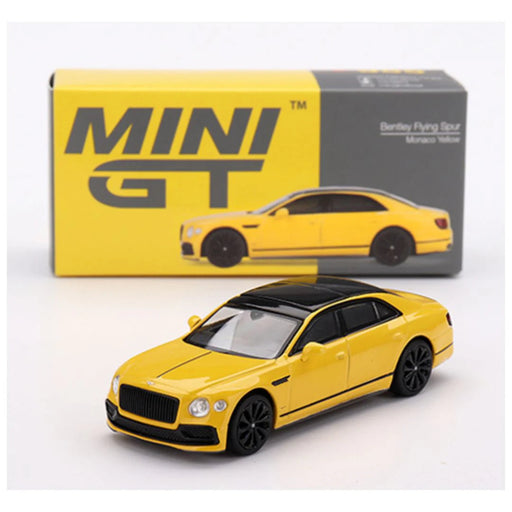 Mini GT #955: Bentley Flying Spur Monaco Yellow 1:64-Vehicles-Mini GT-Toycra
