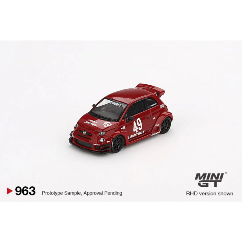 Mini GT #963: LB-WORKS x Abas Works ABARTH 595 Red