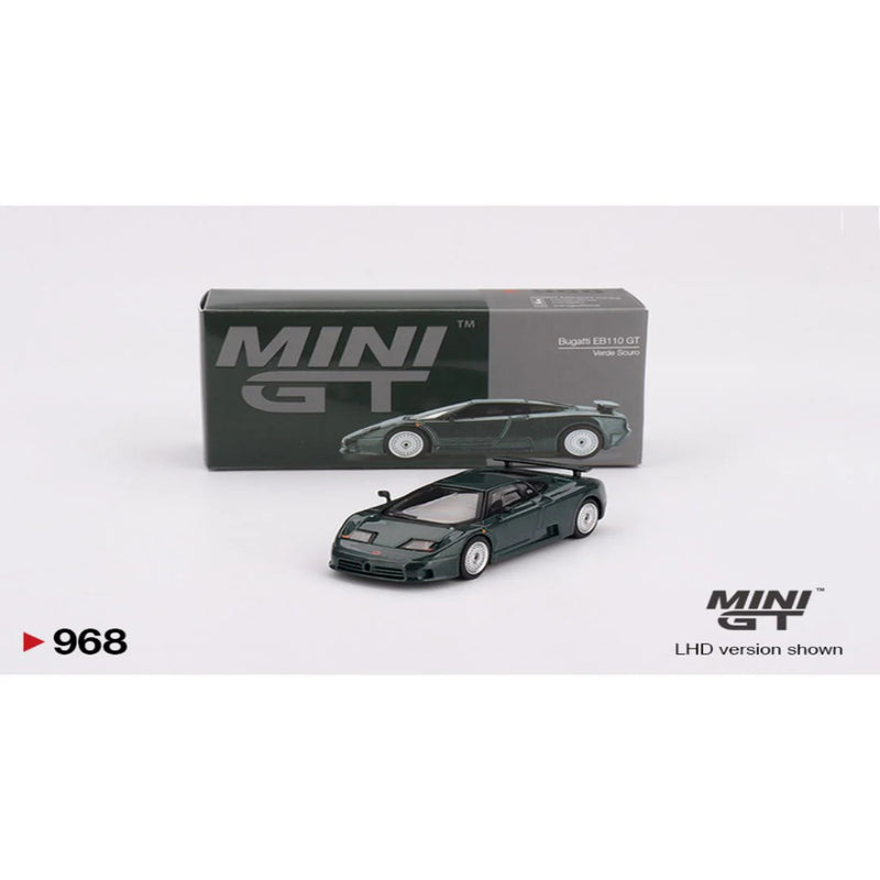 Mini GT #968: Bugatti EB110 GT Verde Scuro
