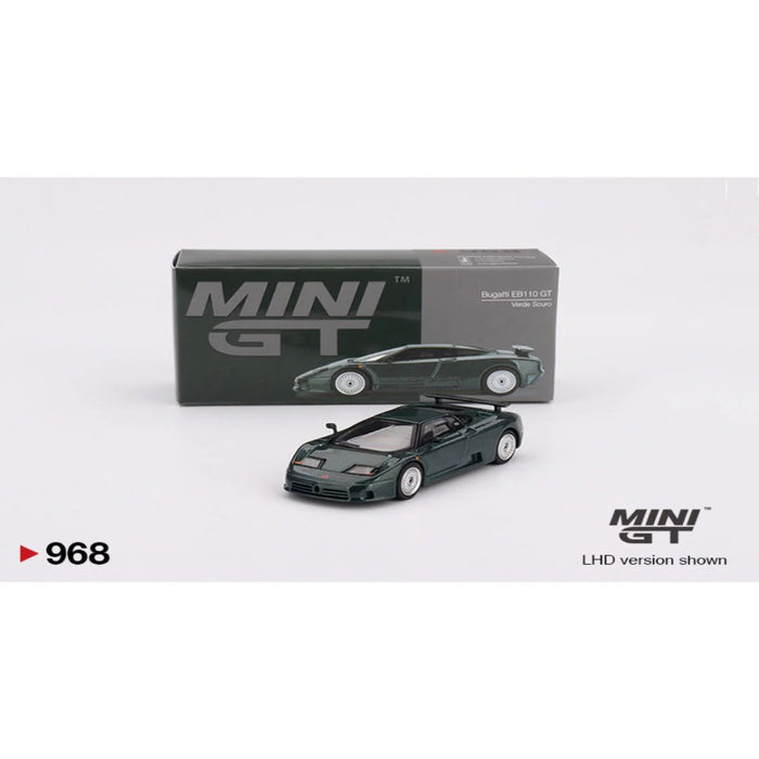 Mini GT #968: Bugatti EB110 GT Verde Scuro-Vehicles-Mini GT-Toycra