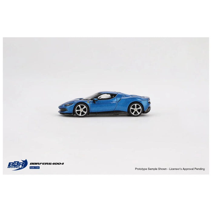 Mini GT BBR Model #04 Ferrari 296 GTB Blu Corsa - 1:64-Vehicles-Mini GT-Toycra