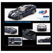 Mini GT BBR Model #11: Ferrari 812 Competitizone Blu Tour De France - 1:64