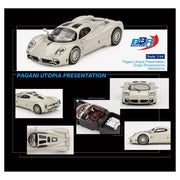 Mini GT BBR Model #30: Pagani Utopia Presentation Grigio Rinascimento - 1:64