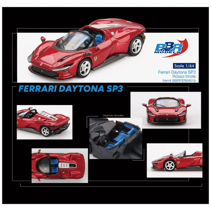 Mini GT BBR Model #64019: Ferrari Daytona SP3 Rosso Imola