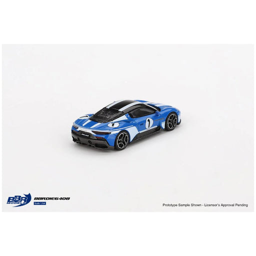 Mini GT BBR Model #6408: Maserati MC20 1 Maserati Performance Experience Blue 1:64-Vehicles-Mini GT-Toycra