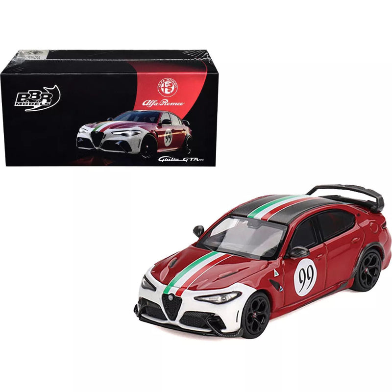 Mini GT BBR Models Alfa Romeo Giulia GTAm Rosso GTA #99 Centro Stile Livery