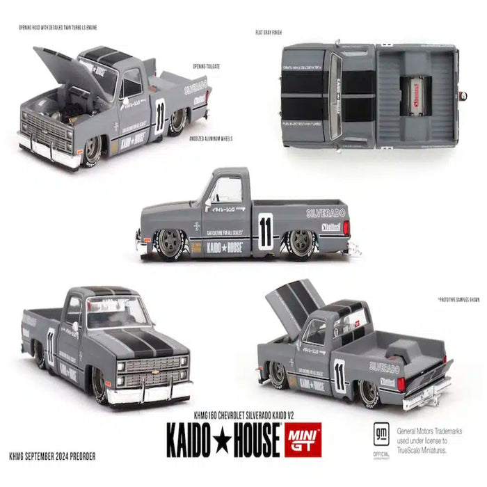 Mini GT Kaido House #160: Chevrolet Silverado KAIDO V2 1:64-Vehicles-Mini GT-Toycra