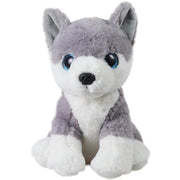 Mirada 25cm Husky Dog with Glitter Eyes-Grey
