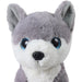 Mirada 25cm Husky Dog with Glitter Eyes-Grey-Soft Toy-Mirada-Toycra