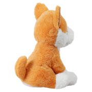 Mirada 25cm Husky Dog with Glitter Eyes-Orange