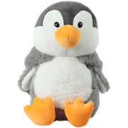Mirada 25cm Super Soft Hoodie Penguin-Grey