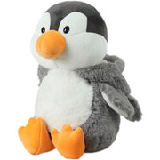 Mirada 25cm Super Soft Hoodie Penguin-Grey