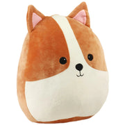 Mirada 30cm Super Soft Dog Cushion Toy - Brown