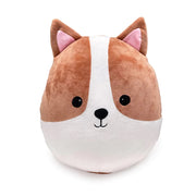 Mirada 30cm Super Soft Dog Cushion Toy - Brown