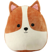 Mirada 30cm Super Soft Dog Cushion Toy - Brown