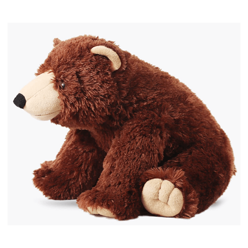 Mirada 32cm Sitting Wild Bear - Dark Brown