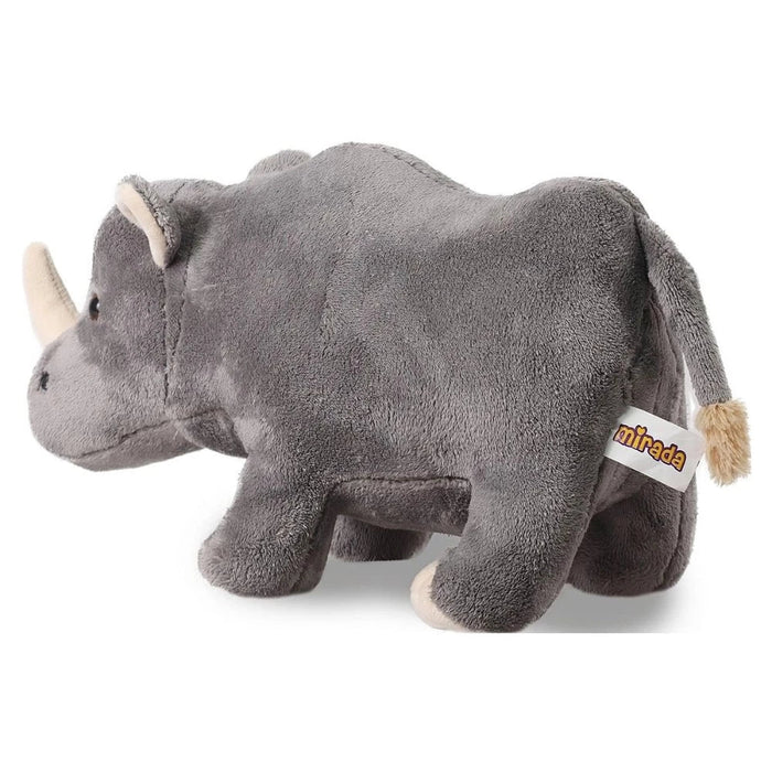 Mirada 35cm Standing Rhino - Stone Grey-Soft Toy-Mirada-Toycra