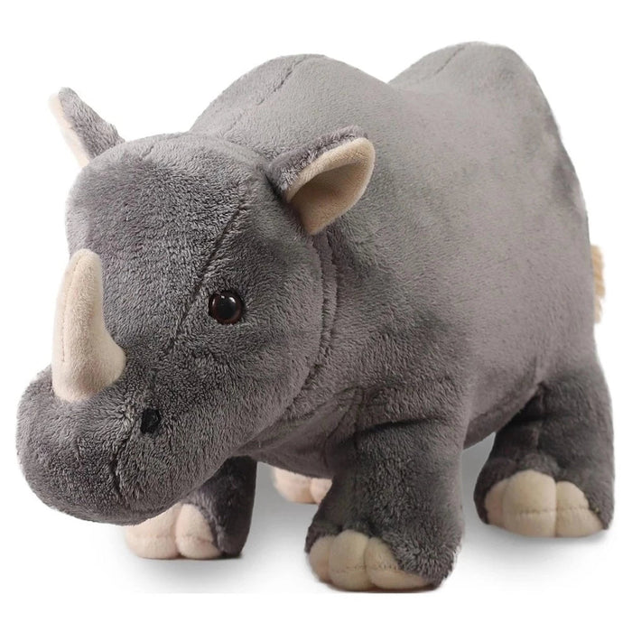 Mirada 35cm Standing Rhino - Stone Grey-Soft Toy-Mirada-Toycra