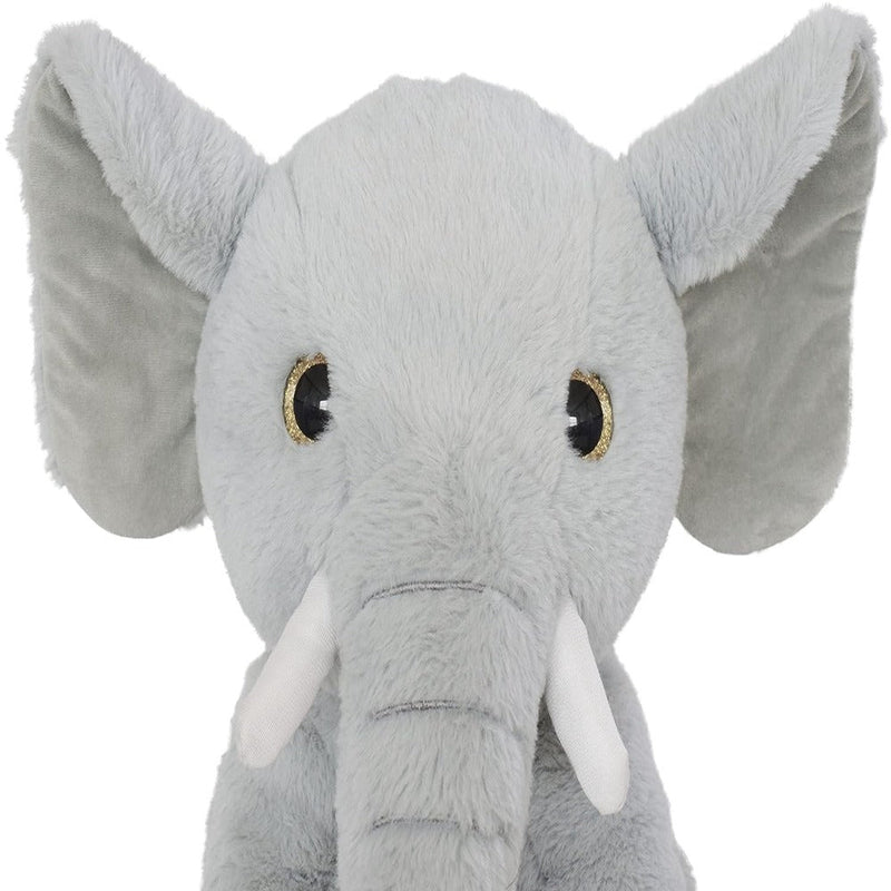 Mirada 45 cm Elephant with Glitter Eye Soft Toy - Grey
