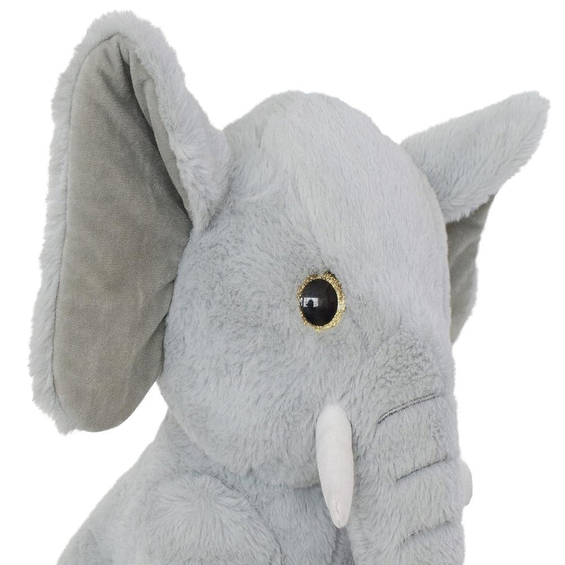 Mirada 45 cm Elephant with Glitter Eye Soft Toy - Grey